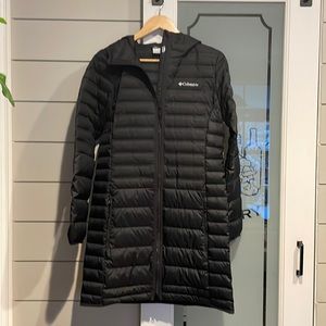 **NEW** Black down, puffer Columbia 650 jacket.